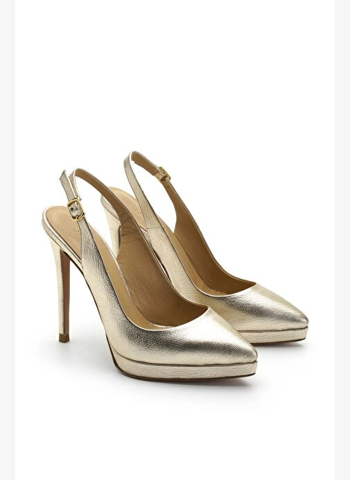 Tanya Deri 12 Cm Platform Topuklu Ayakkabı - Görsel 3