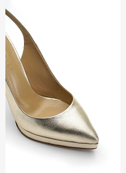 Tanya Deri 12 Cm Platform Topuklu Ayakkabı - Görsel 4