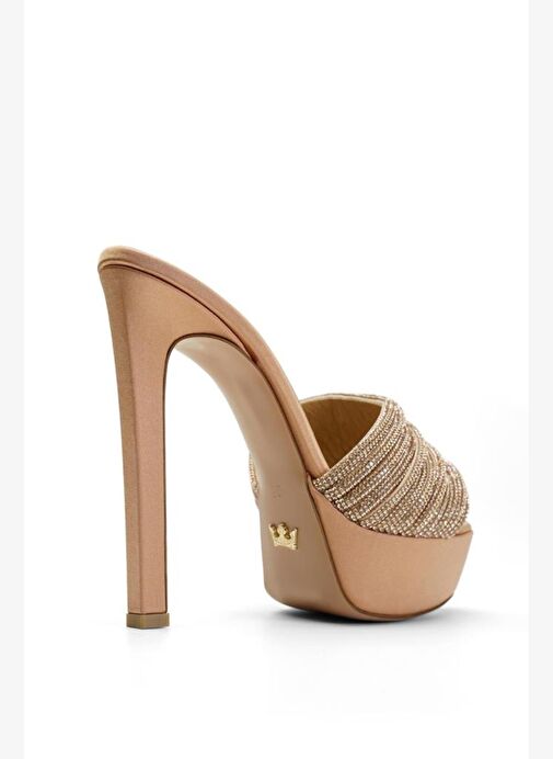 Tracy Saten 14 Cm Topuklu Terlik - Görsel 3