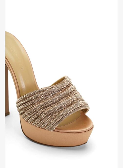 Tracy Saten 14 Cm Topuklu Terlik - Görsel 5