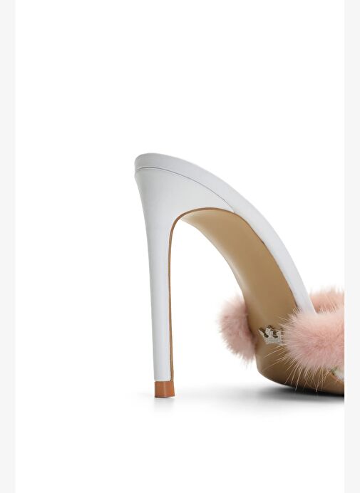 Vıoletta Saten 10 Cm Topuklu Terlik - Görsel 5