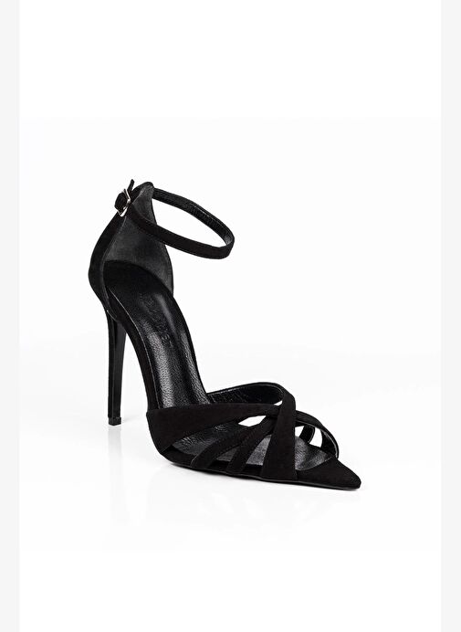 Violine Süet 10 Cm Topuklu Ayakkabı - Görsel 3