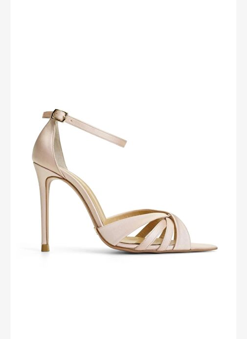 Violine Saten 10 Cm Topuklu Ayakkabı - Görsel 2