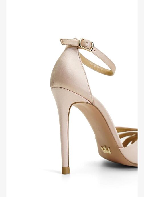 Violine Saten 10 Cm Topuklu Ayakkabı - Görsel 5