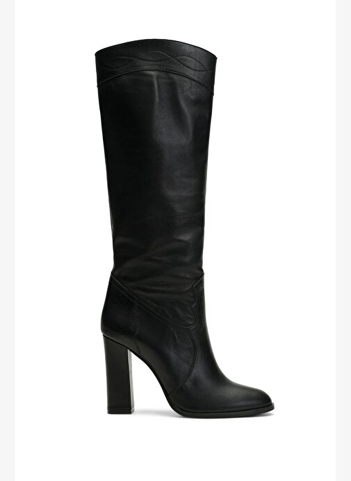 Westy Deri 10 Cm Topuklu Çizme - Görsel 2