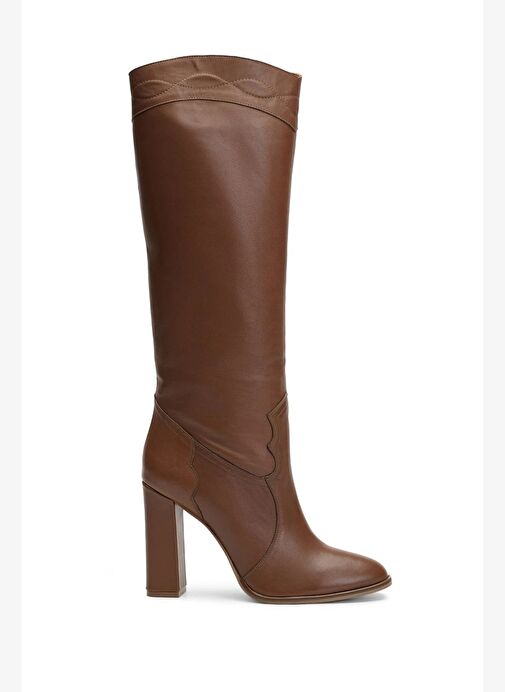 Westy Deri 10 Cm Topuklu Çizme - Görsel 2