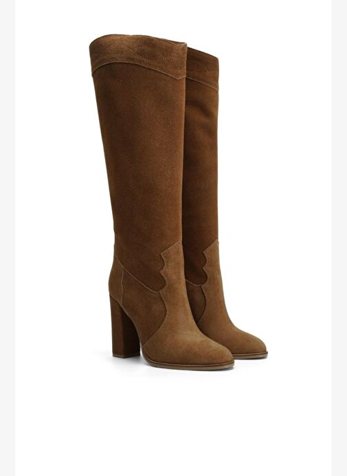 Westy Süet 10 Cm Topuklu Çizme - Görsel 3