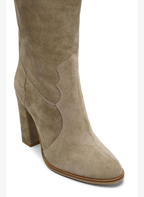 Westy Süet 10 Cm Topuklu Çizme - Görsel 9