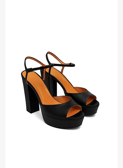 Vera Deri 12 Cm Platform Topuklu Ayakkabı - Görsel 4