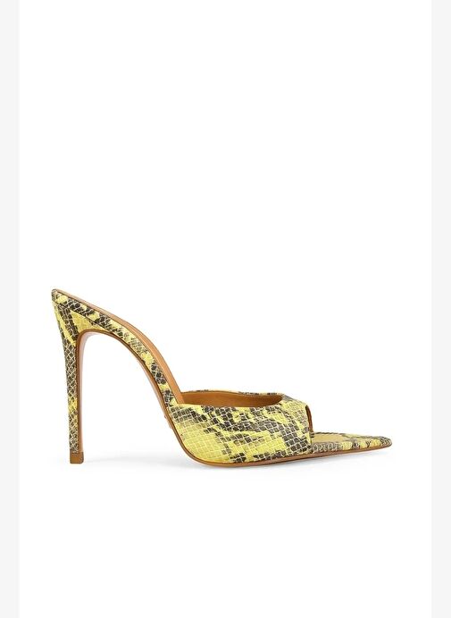 Rosalıa Deri 10 Cm Topuklu Terlik - Görsel 2