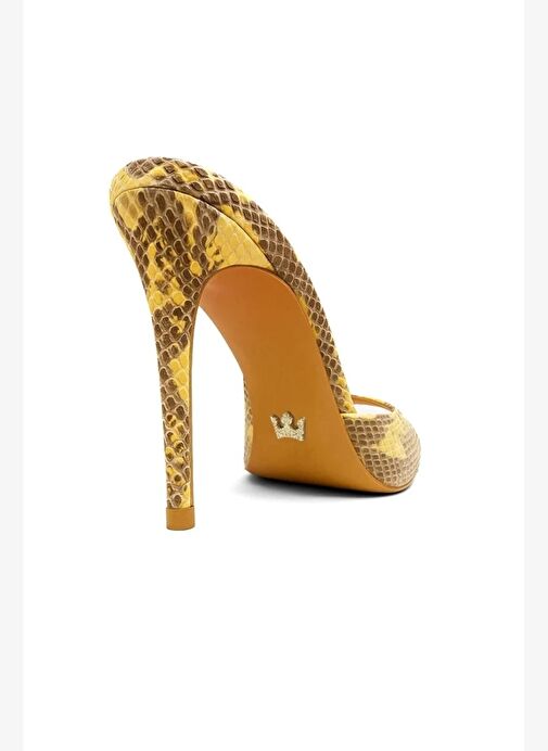 Rosalıa Deri 10 Cm Topuklu Terlik - Görsel 5