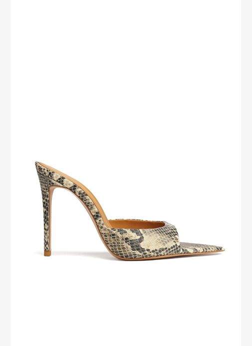 Rosalıa Deri 10 Cm Topuklu Terlik - Görsel 2