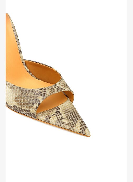 Rosalıa Deri 10 Cm Topuklu Terlik - Görsel 4