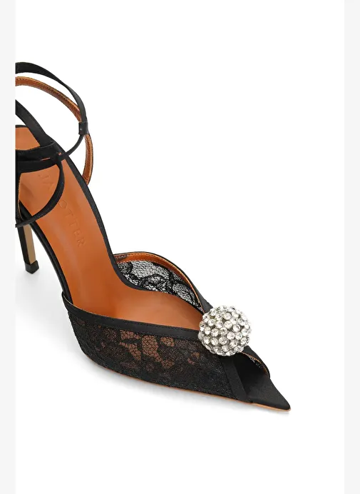 Celestina Saten 10 Cm Topuklu Ayakkabı - Görsel 4