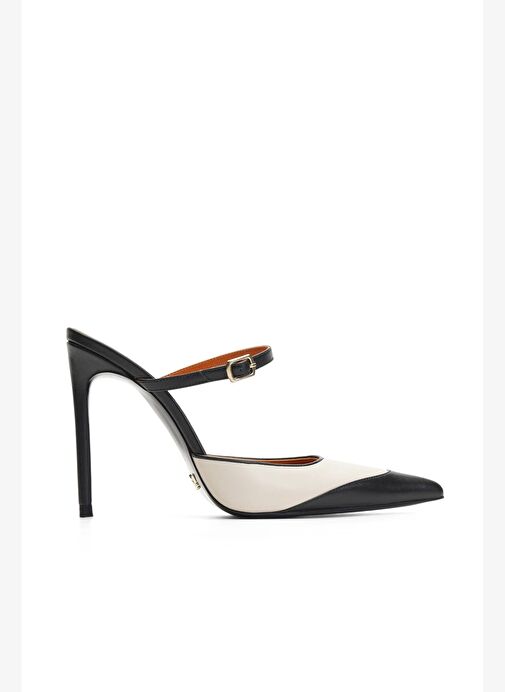 Marcella Deri 10 Cm Topuklu Terlik - Görsel 2