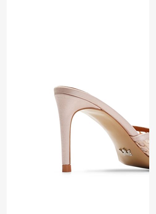 Ravello Saten 8 Cm Topuklu Terlik - Görsel 5