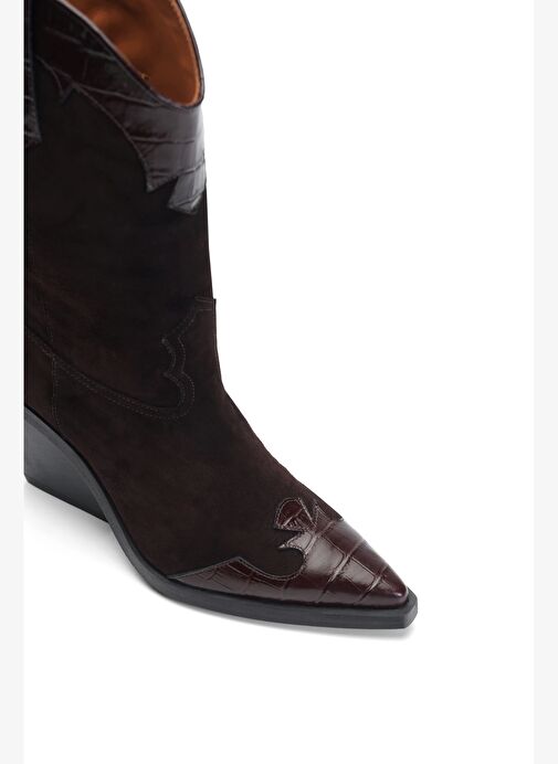 Frida Süet 8 Cm Kovboy Bot - Görsel 4