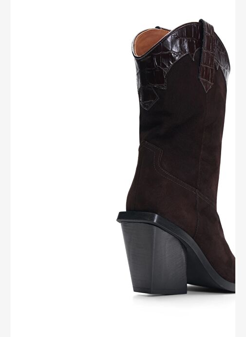 Frida Süet 8 Cm Kovboy Bot - Görsel 5