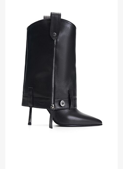 Helia Deri 10 Cm Topuklu Bot - Görsel 2