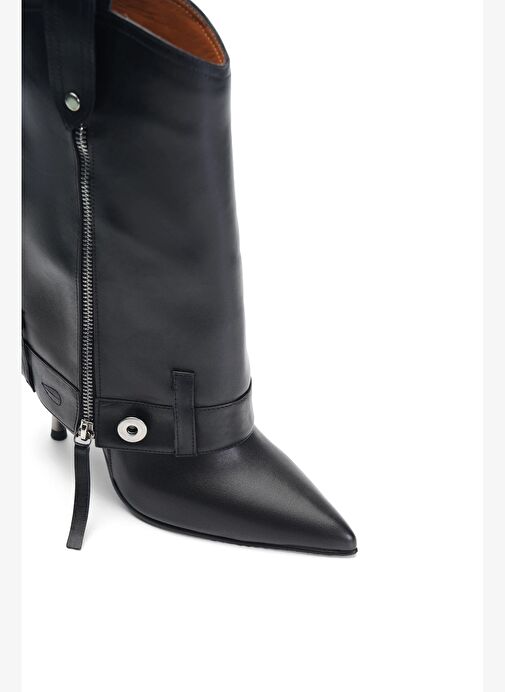 Helia Deri 10 Cm Topuklu Bot - Görsel 4