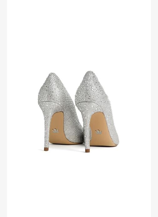 Monaco Taşlı 10 Cm Stiletto - Görsel 4