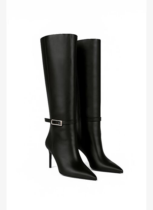 Brighton Deri 8 Cm Topuklu Çizme - Görsel 3