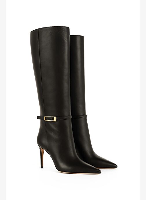 Brighton Deri 8 Cm Topuklu Çizme - Görsel 3