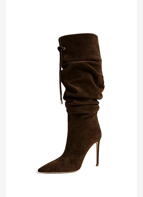 Lourdes Süet 10 Cm Topuklu Çizme - Görsel 5