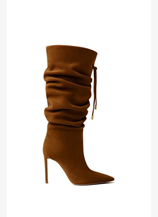 Lourdes Süet 10 Cm Topuklu Çizme - Görsel 2