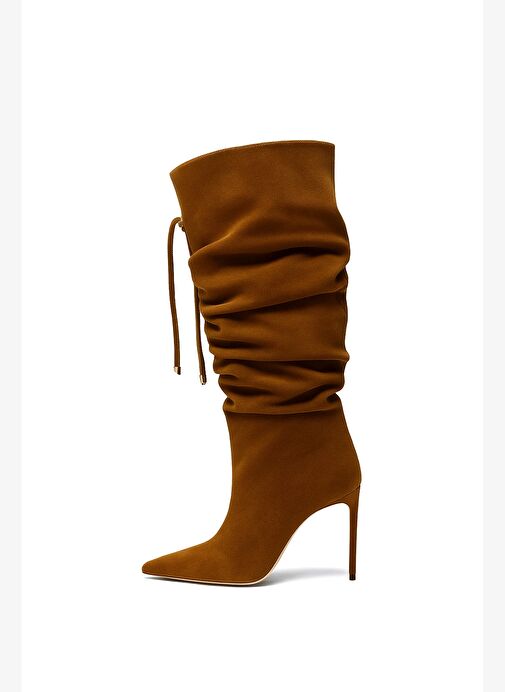 Lourdes Süet 10 Cm Topuklu Çizme - Görsel 4