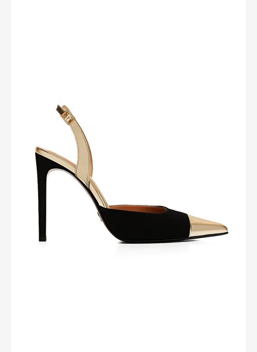 Jabotter Jabotter Siyah Altın Evelyn Rugan-Süet 10 Cm Stiletto Boyner'de! Siyah Altın - 2. görsel