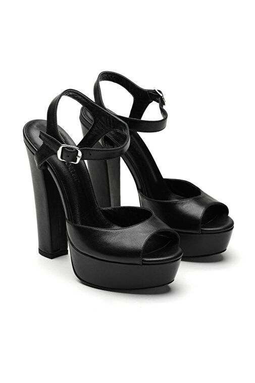 Jabotter Nifty Deri Platform Topuklu Ayakkabı - Görsel 5