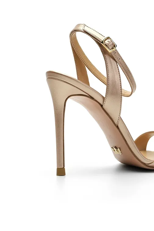 Jabotter Lesley Mat Deri İnce Topuklu Ayakkabı - Görsel 4