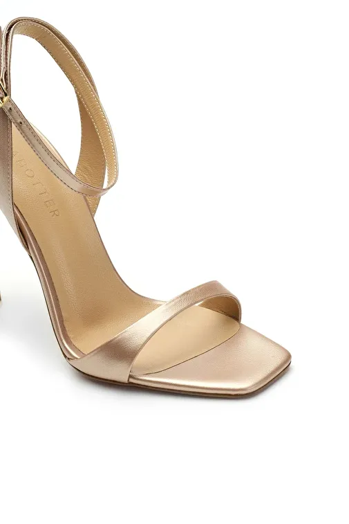 Jabotter Lesley Mat Deri İnce Topuklu Ayakkabı - Görsel 5