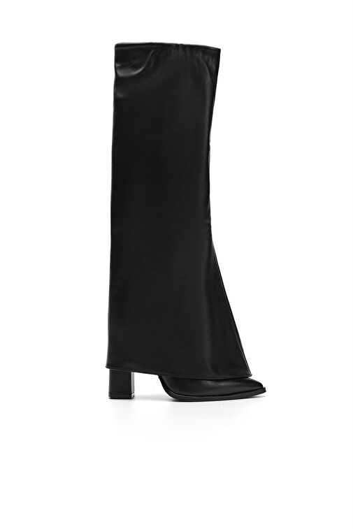 Jabotter Chloe Siyah Deri Topuklu Çizme - Görsel 2