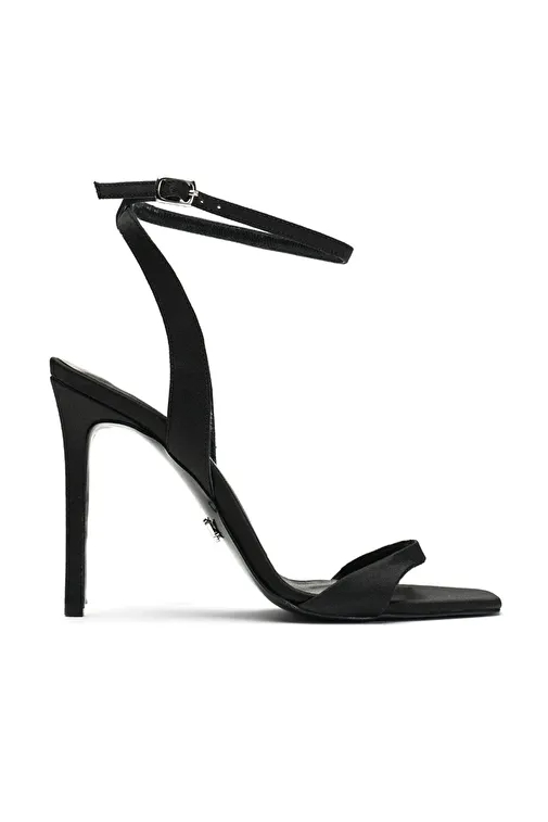 Jabotter Lacivert Kadın Saten Topuklu Ayakkabı JAB3907 / 268K - Görsel 2