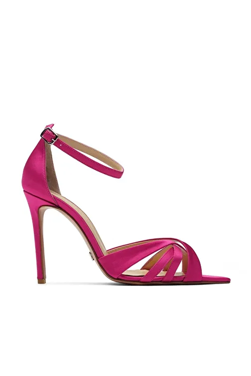 Jabotter Koyu Yeşil Kadın Saten Topuklu Ayakkabı JAB4026 / 310K - Görsel 2