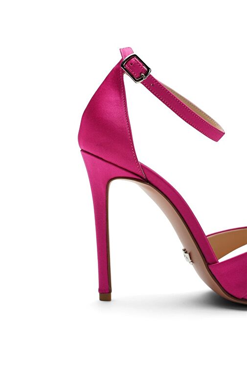 Jabotter Koyu Yeşil Kadın Saten Topuklu Ayakkabı JAB4026 / 310K - Görsel 4