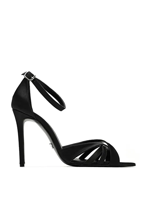 Jabotter Violine Saten 10 Cm Topuklu Ayakkabı - Görsel 2