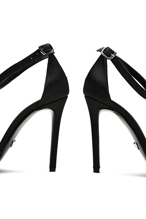 Jabotter Violine Saten 10 Cm Topuklu Ayakkabı - Görsel 4