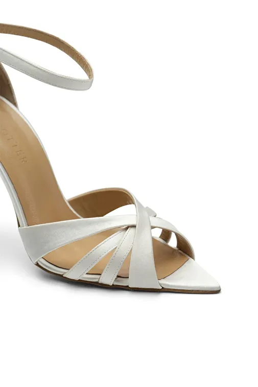 Jabotter Violine Saten 10 Cm Topuklu Ayakkabı - Görsel 4