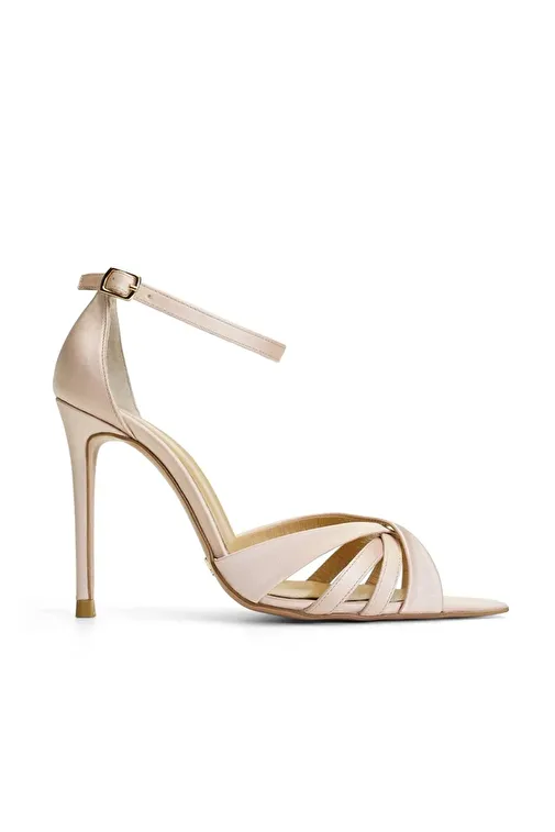 Jabotter Violine Saten 10 Cm Topuklu Ayakkabı - Görsel 2