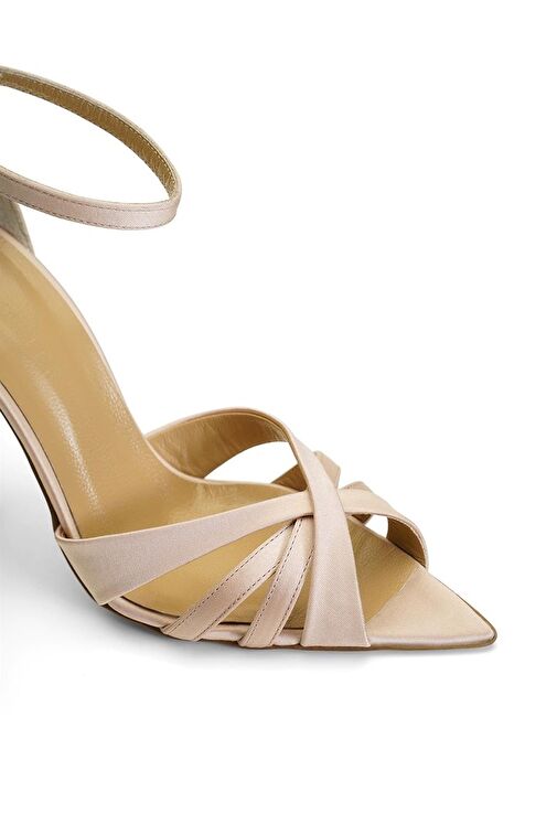 Jabotter Violine Saten 10 Cm Topuklu Ayakkabı - Görsel 4