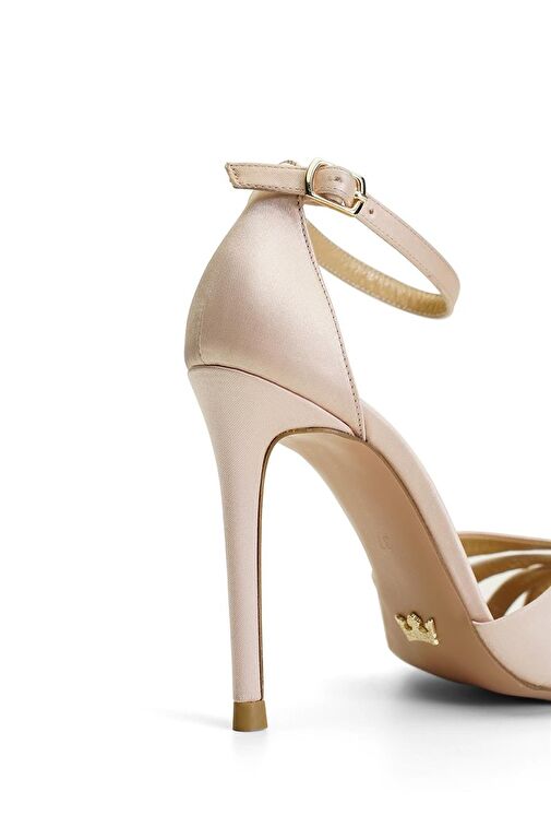 Jabotter Violine Saten 10 Cm Topuklu Ayakkabı - Görsel 5