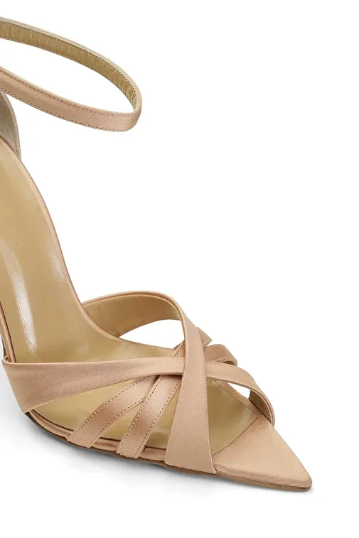 Jabotter Violine Saten 10 Cm Topuklu Ayakkabı - Görsel 3