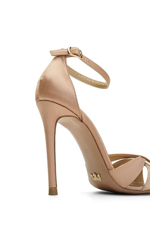 Jabotter Violine Saten 10 Cm Topuklu Ayakkabı - Görsel 5