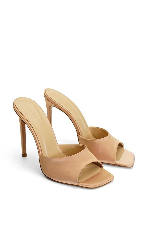 Jabotter Malvina Saten 10 Cm Topuklu Terlik - Görsel 3