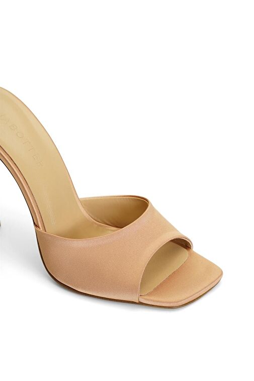 Jabotter Malvina Saten 10 Cm Topuklu Terlik - Görsel 4