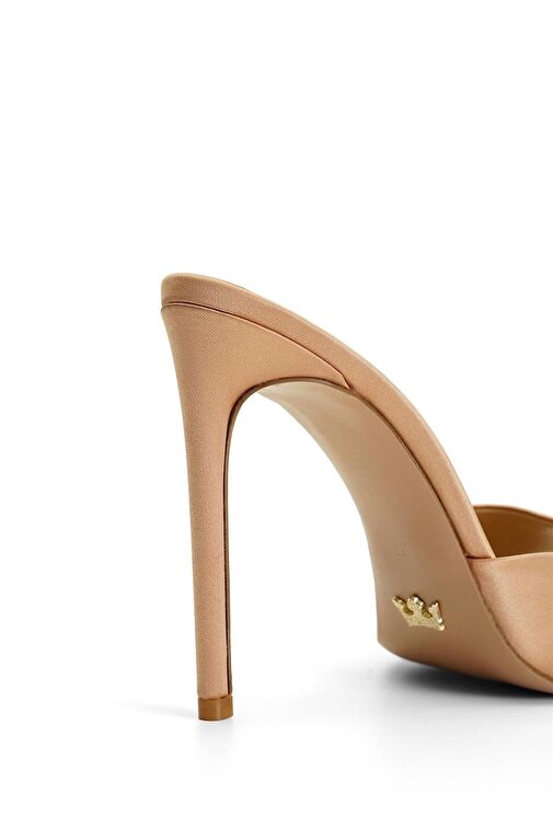 Jabotter Malvina Saten 10 Cm Topuklu Terlik - Görsel 5