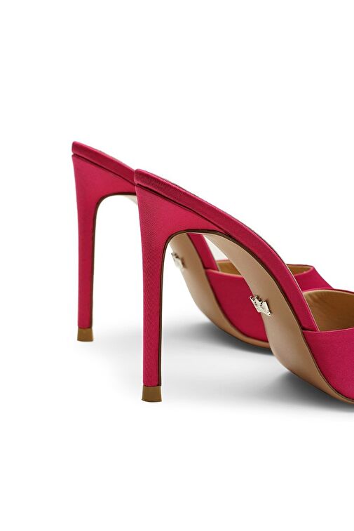 Jabotter Malvina Saten 10 Cm Topuklu Terlik - Görsel 4